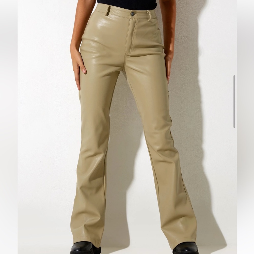 New Faux Leather Flare Pants from Motel Rocks.